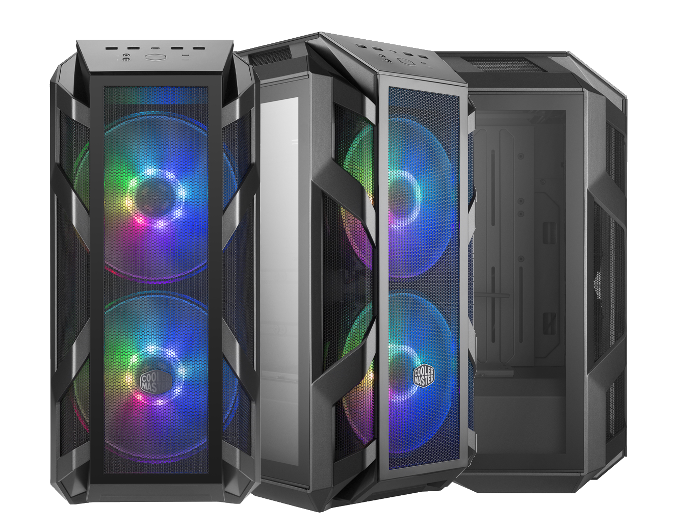 CoolerMasterの自作用ミドルタワーケースH500M(未開封)です。 200mmアドレサブルRGBファン標準搭載 ミドルタワーケース